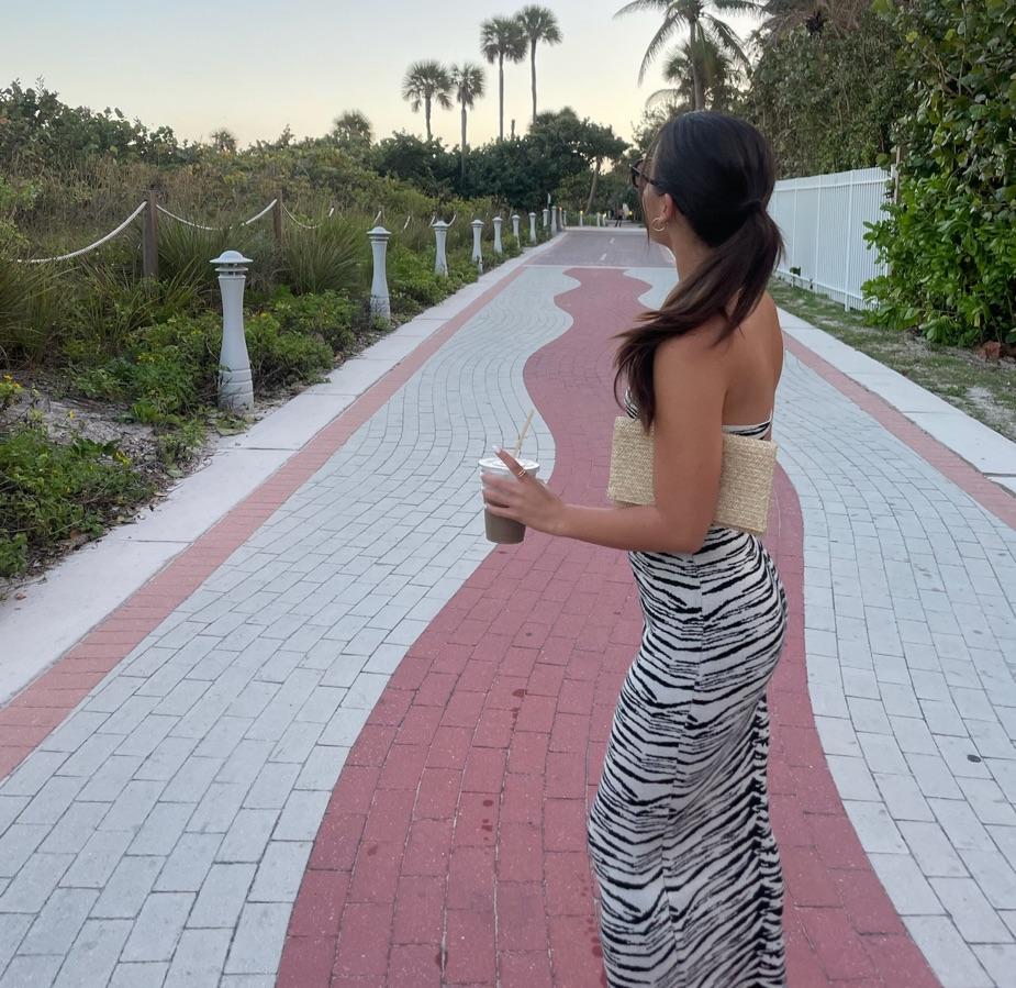 NA-KD maxi zebra print dress  — photo 4 of 4