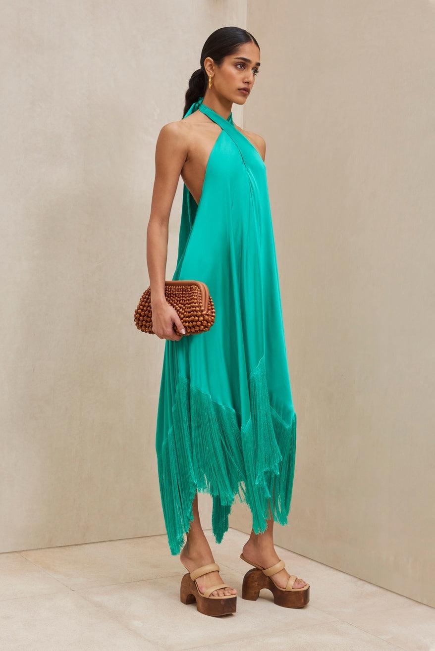 cul gaia ali halter fringe dress — photo 3 of 5