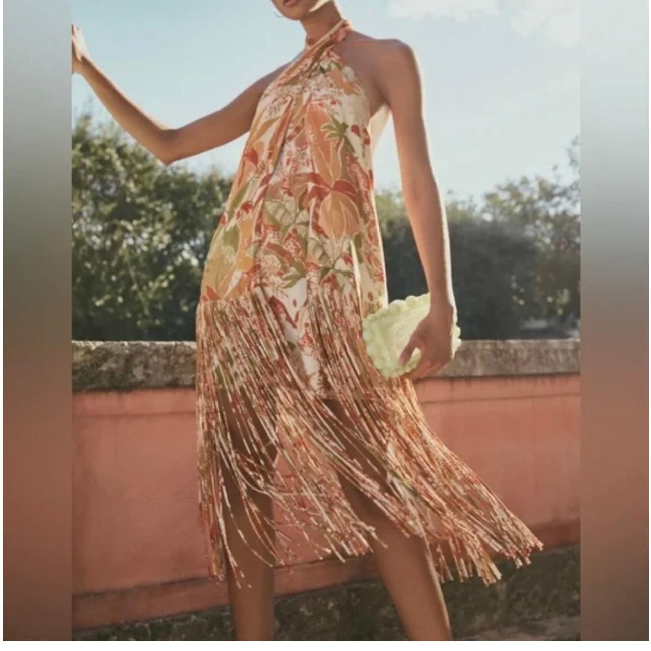 FARM Rio Fringe Halter Dress — photo 4 of 6