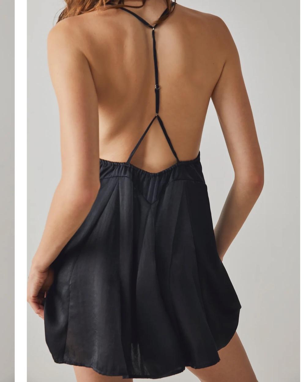 Free people black mini dress  — photo 2 of 3