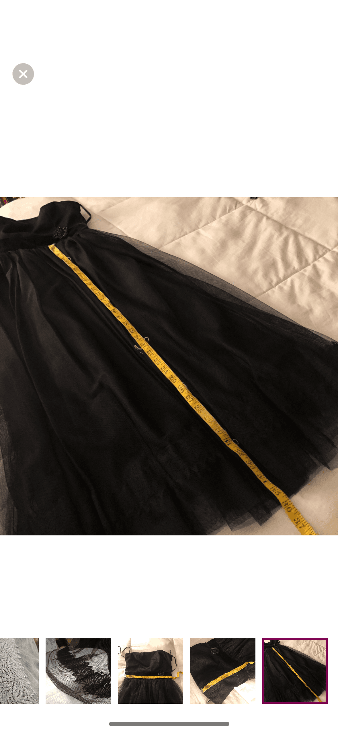 Vera Wang Tea Length Tulle Evening Dress — photo 5 of 5