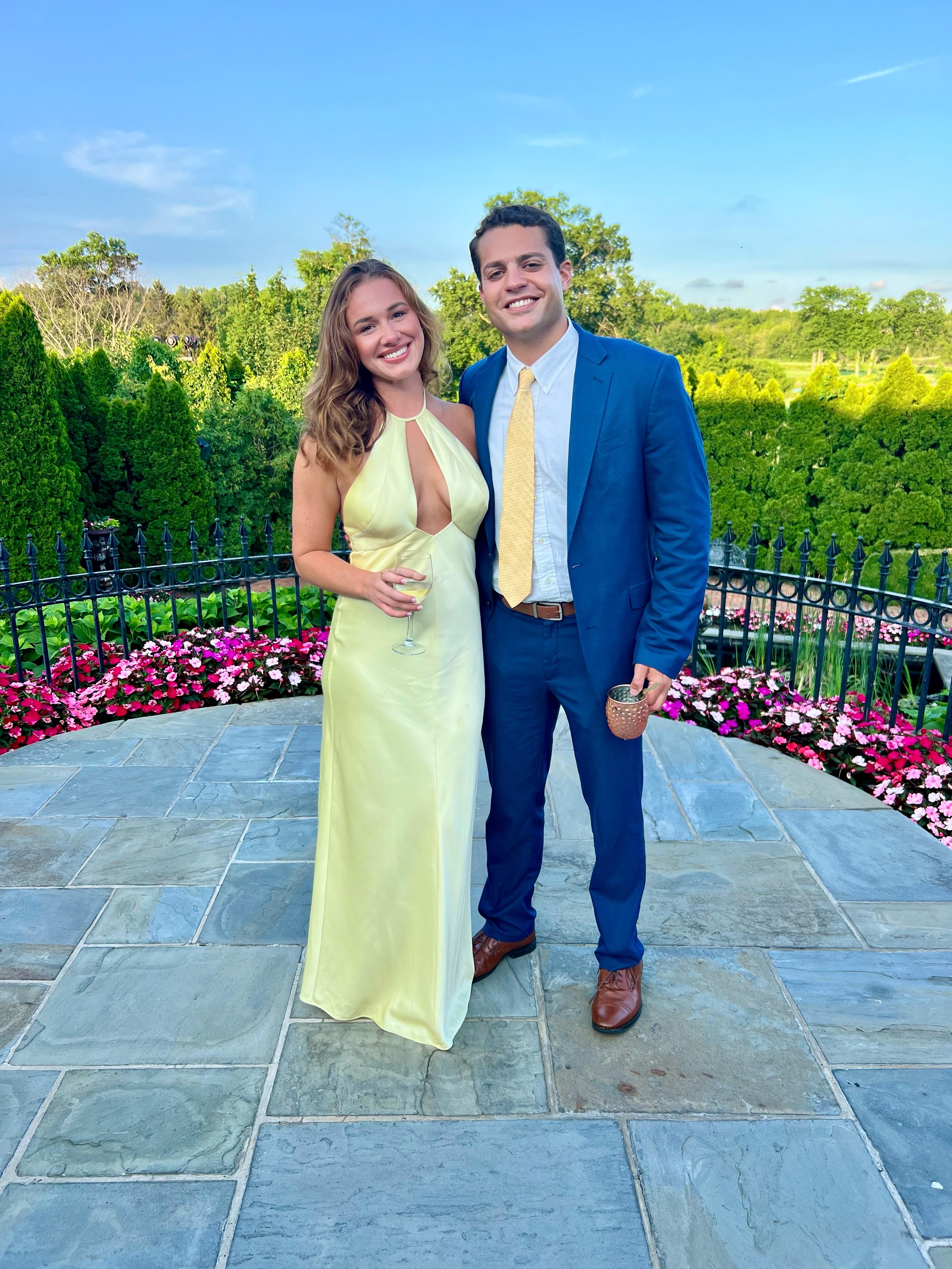 Becca Yellow Halter Dress — photo 2 of 3