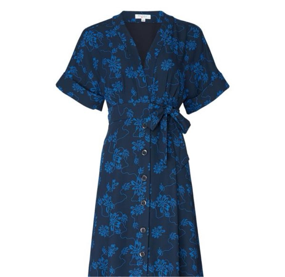 Equipment Floral Crepe Midi