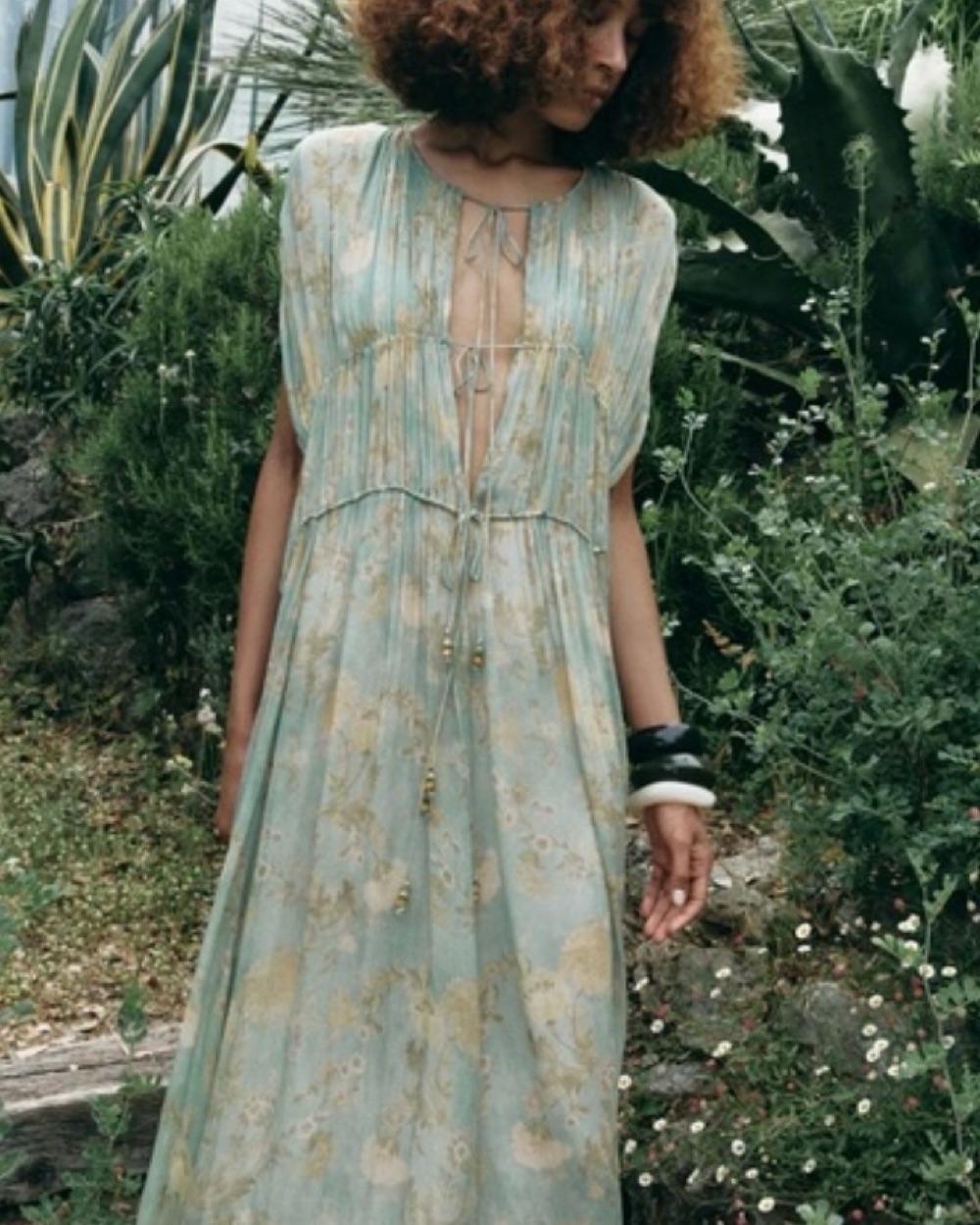 Zara ZW Collection Printed Dress — photo 3 of 5