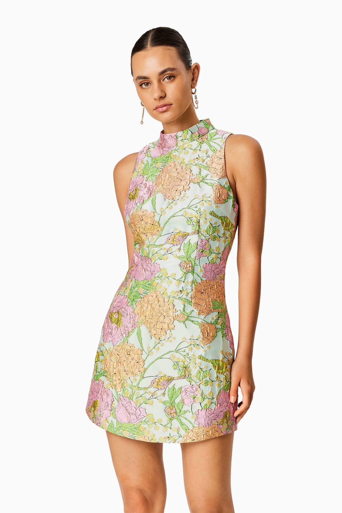 ELLIATT Sunbeam Mini Dress In Florals — photo 4 of 5