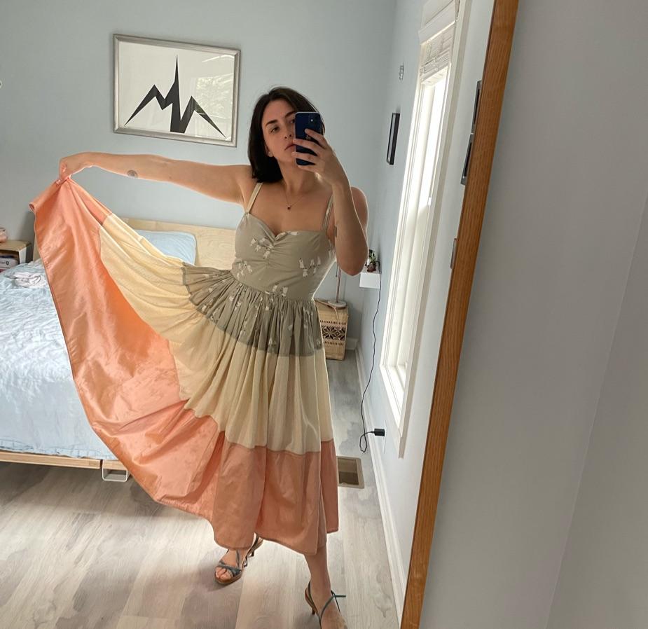 Upcycled Tiered Dress (made by me ! )  — photo 2 of 2