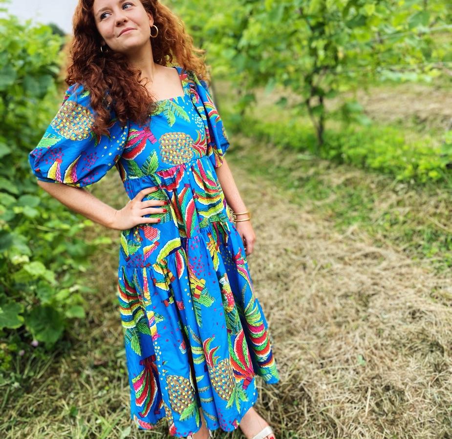 Blue Banana Midi Dress by FARM RIO — photo 1 of 4