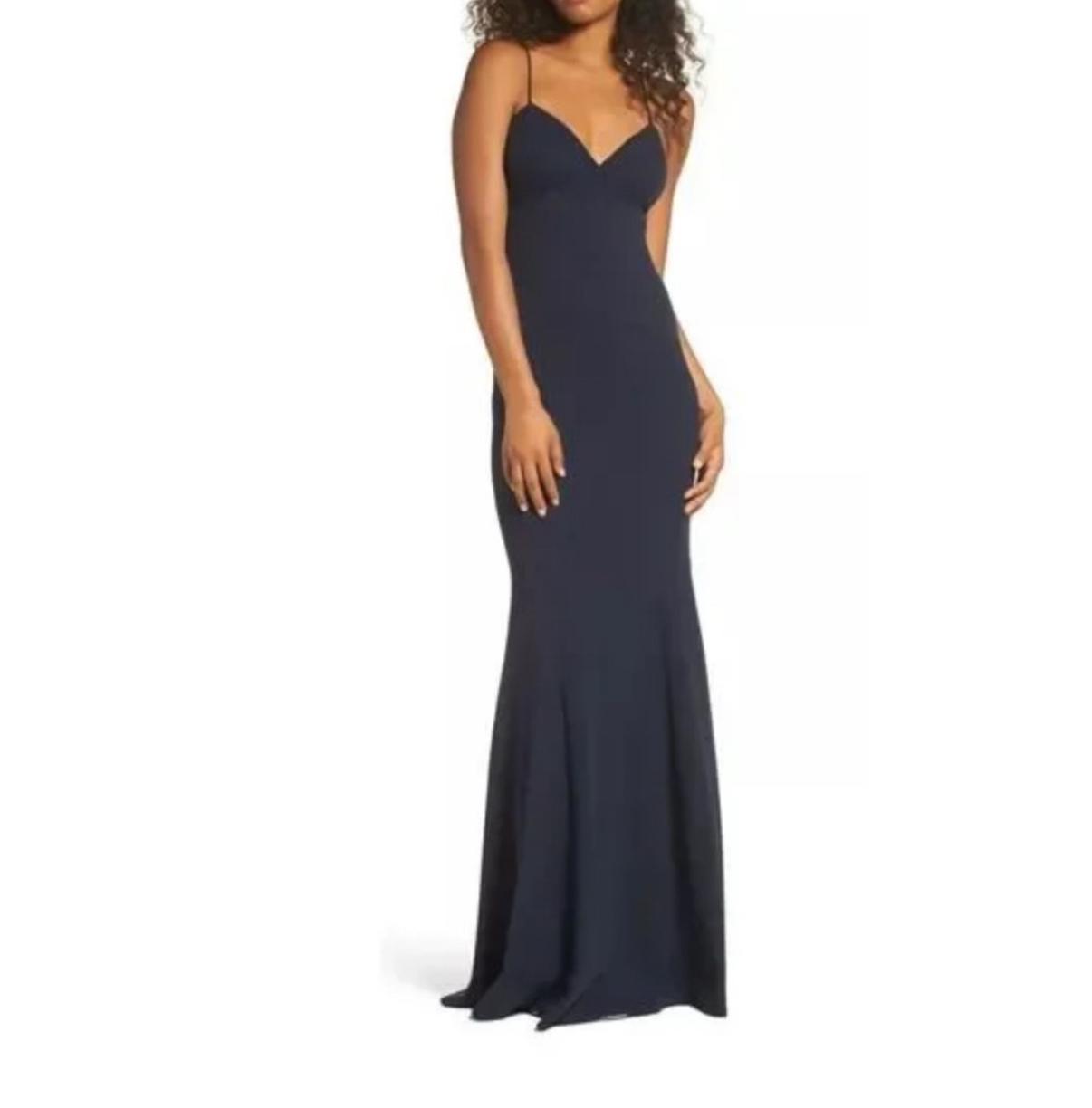 Katie May Navy Blue Luna Gown Size 10 — photo 2 of 3