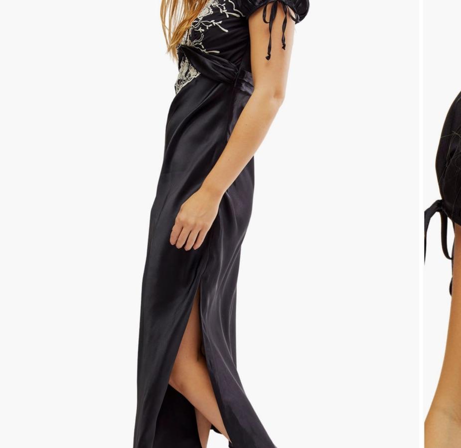 Cooper Embroidered Satin Maxi — photo 5 of 5