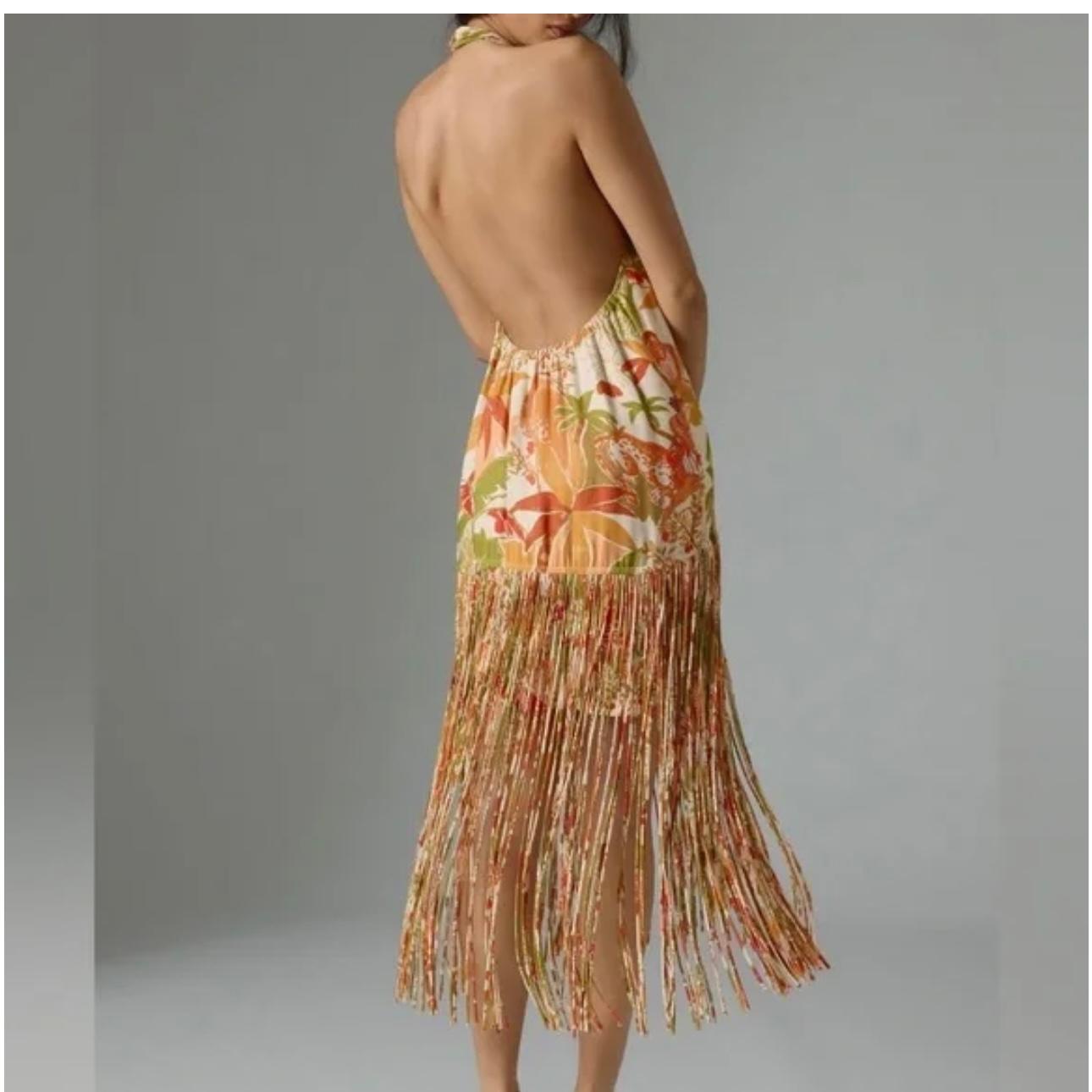 FARM Rio Fringe Halter Dress — photo 6 of 6