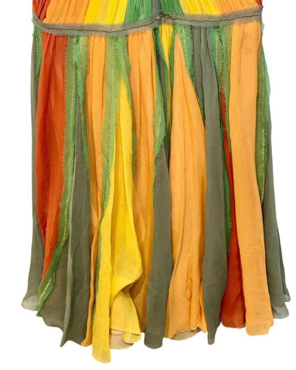 Vintage Mandalay Chevron Gown — photo 4 of 4