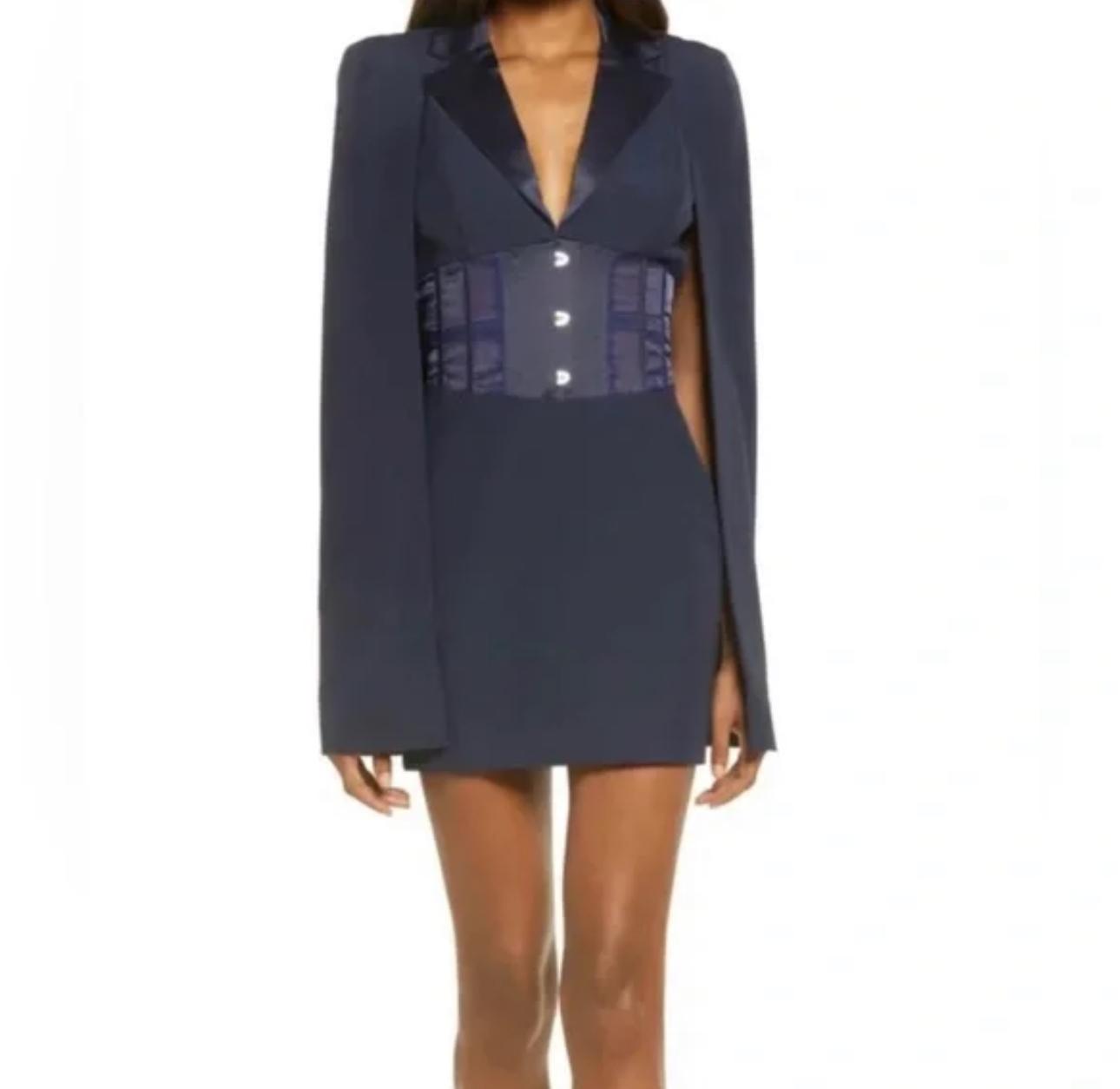 Navy Mini Dress — photo 5 of 6