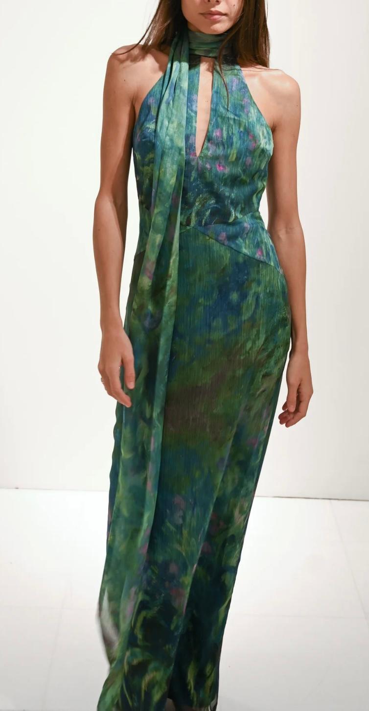Monet Dress irises - yllw the label — photo 2 of 3