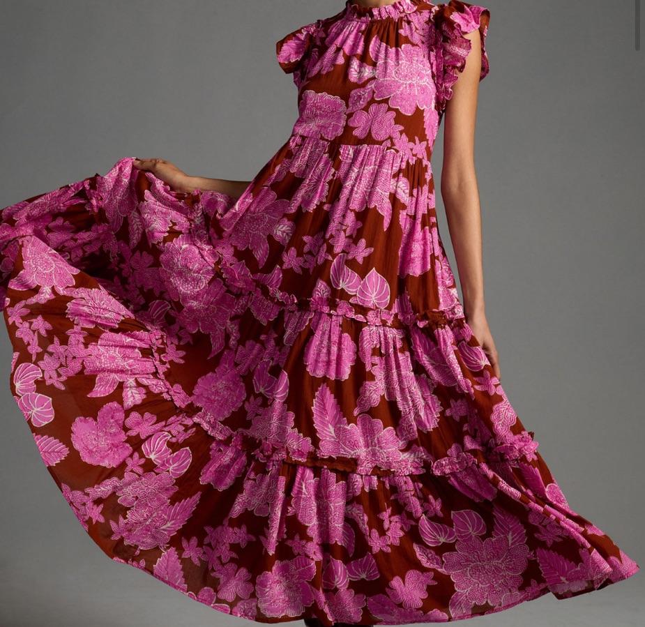 Floral Tiered Ruffle dress  — photo 3 of 4