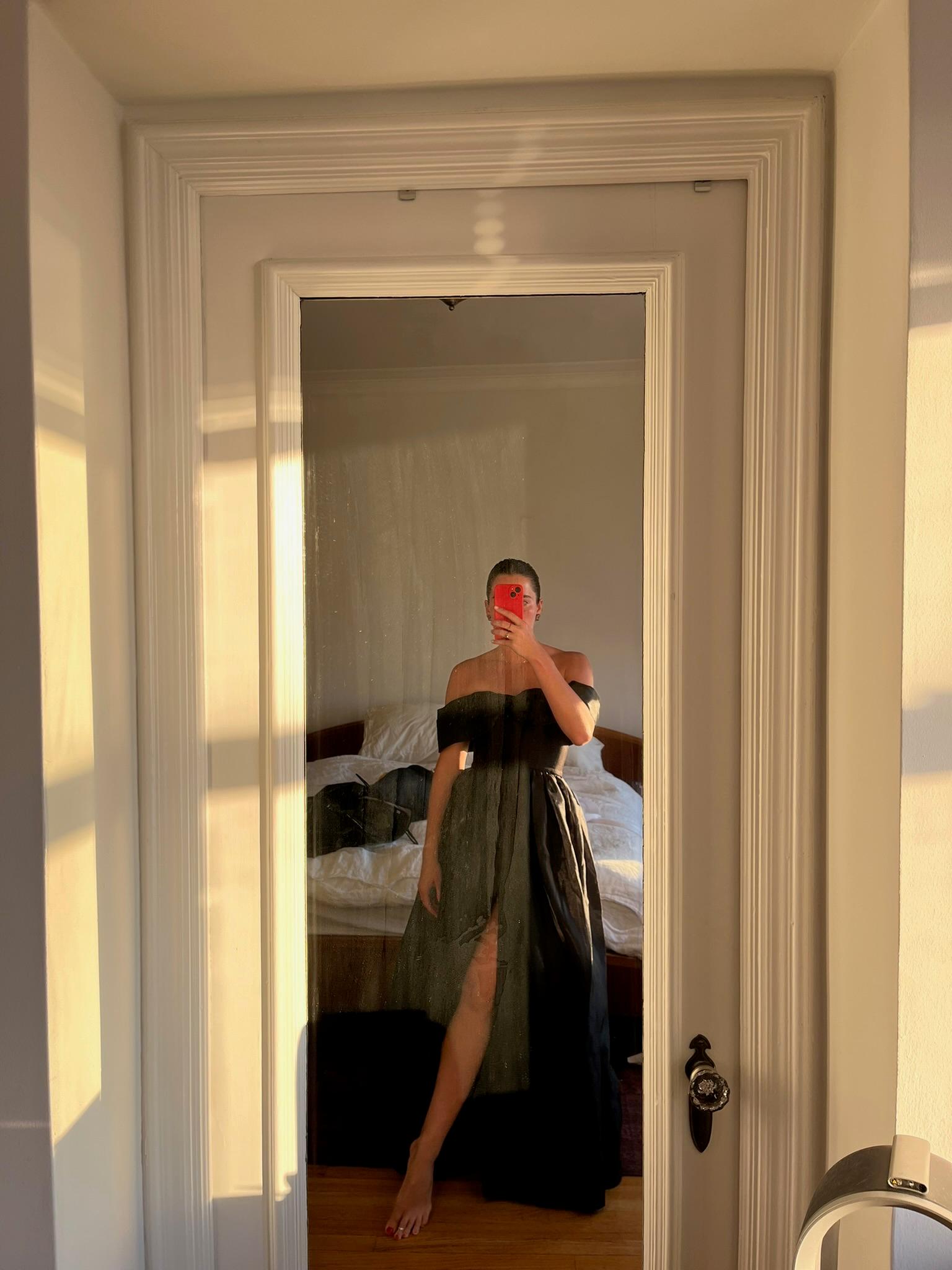 Aje Cordelia Black Taffeta Gown  — photo 3 of 3