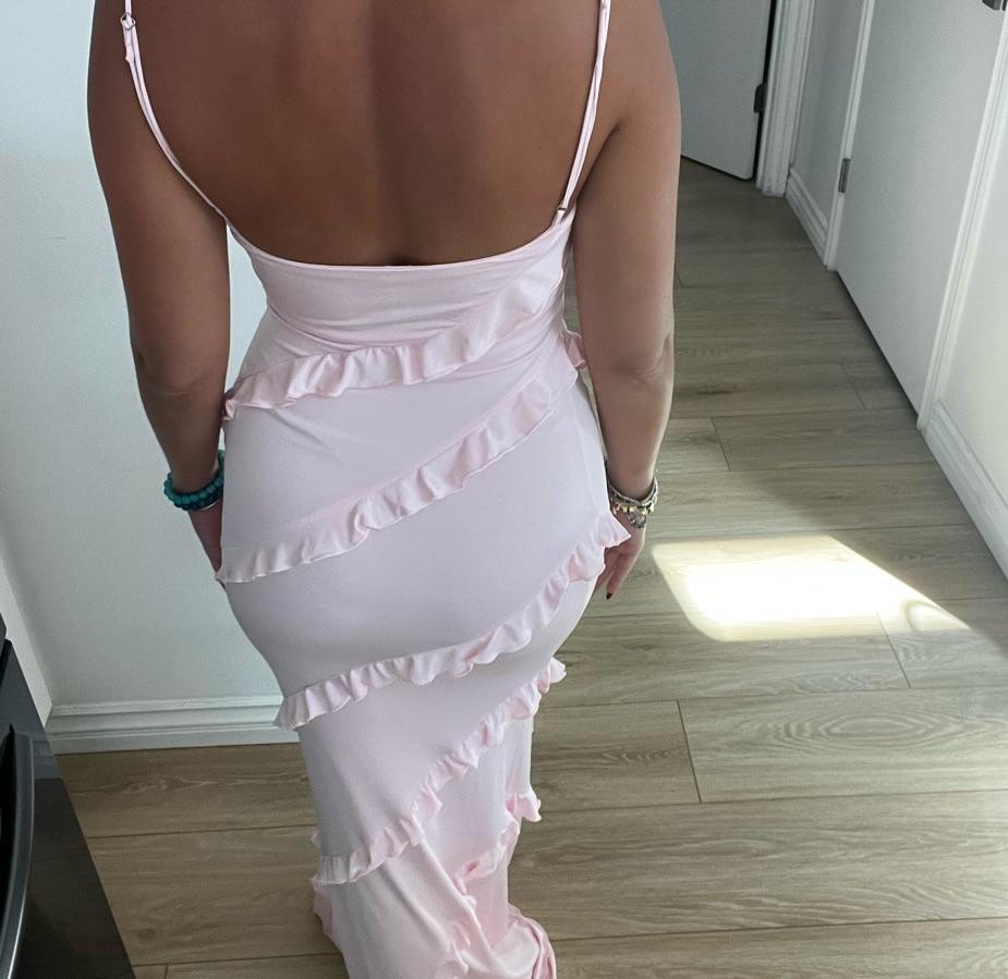 LucyintheSky pink ruffle dress — photo 3 of 4