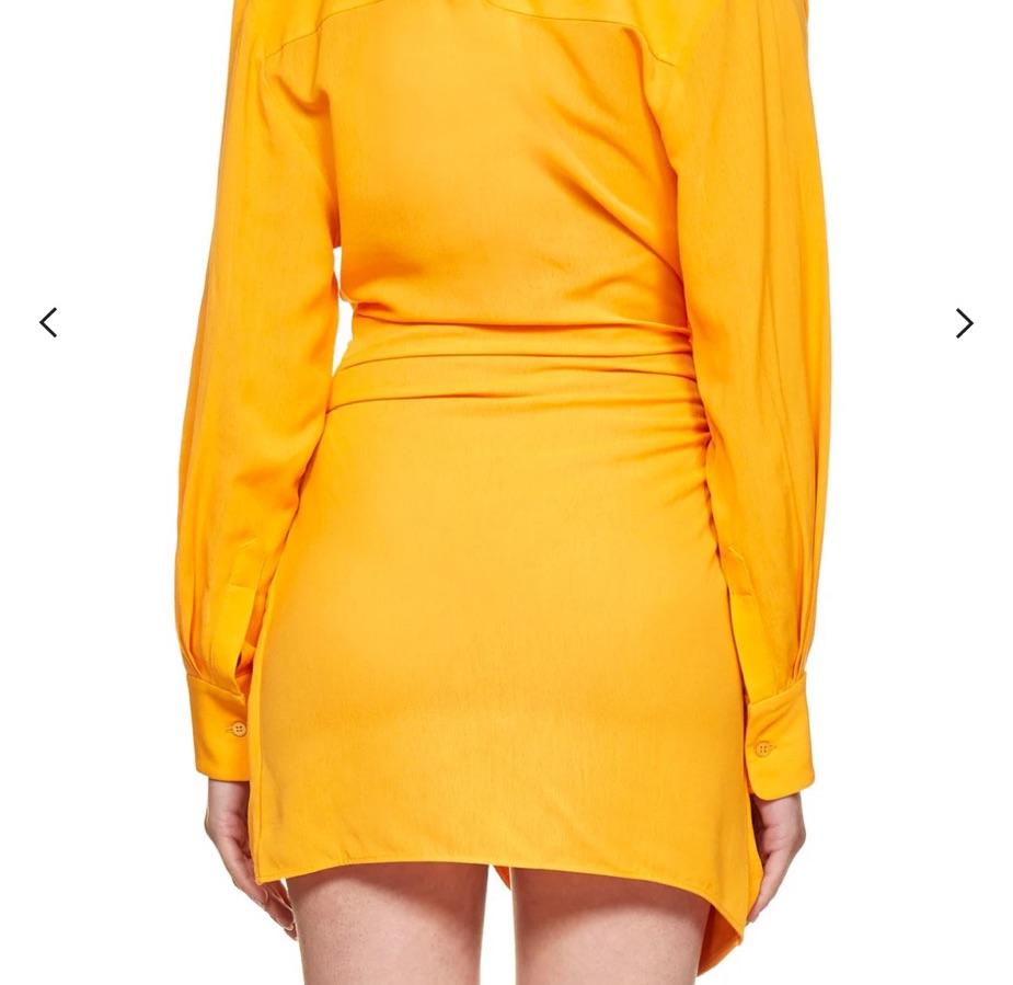 Jacquemus la robe Bahia in orange  — photo 3 of 3