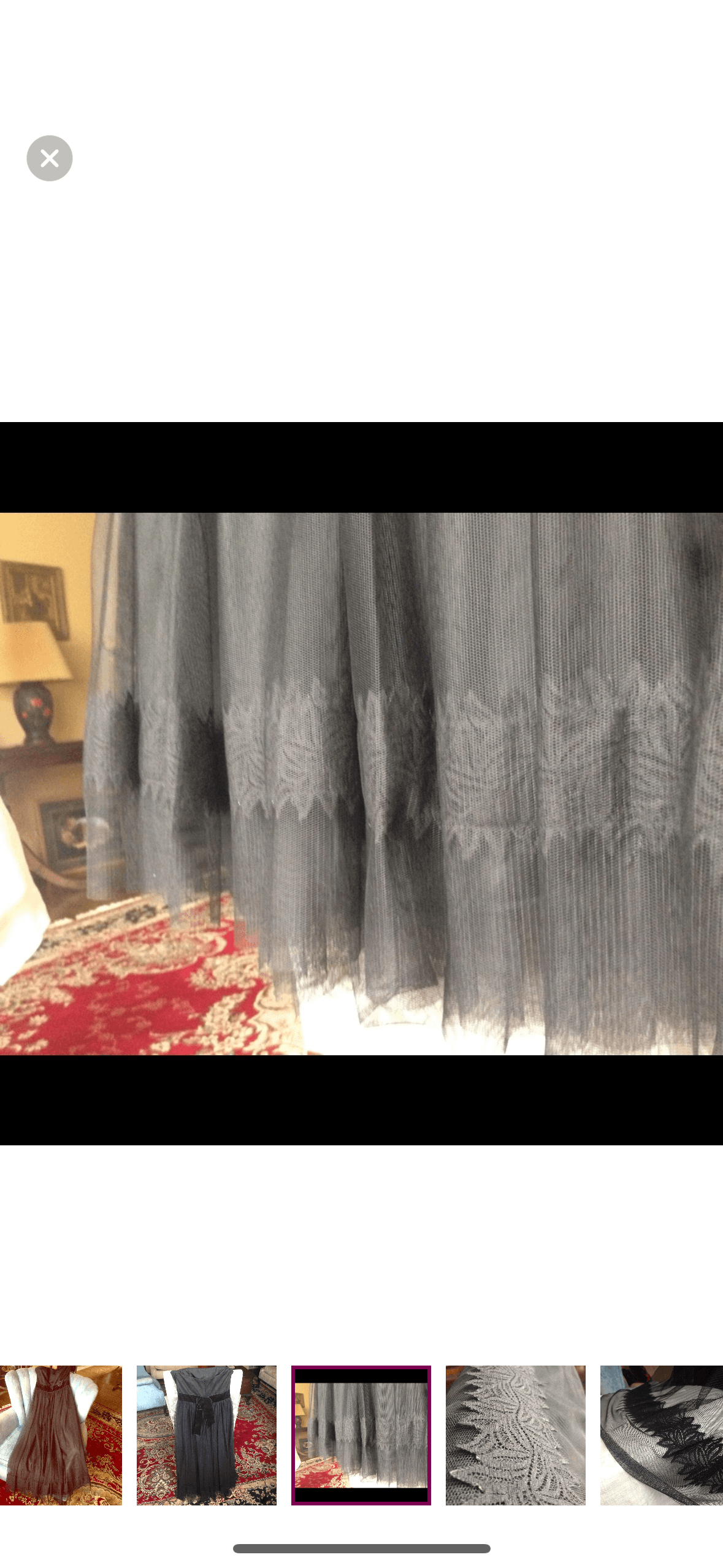 Vera Wang Tea Length Tulle Evening Dress — photo 3 of 5