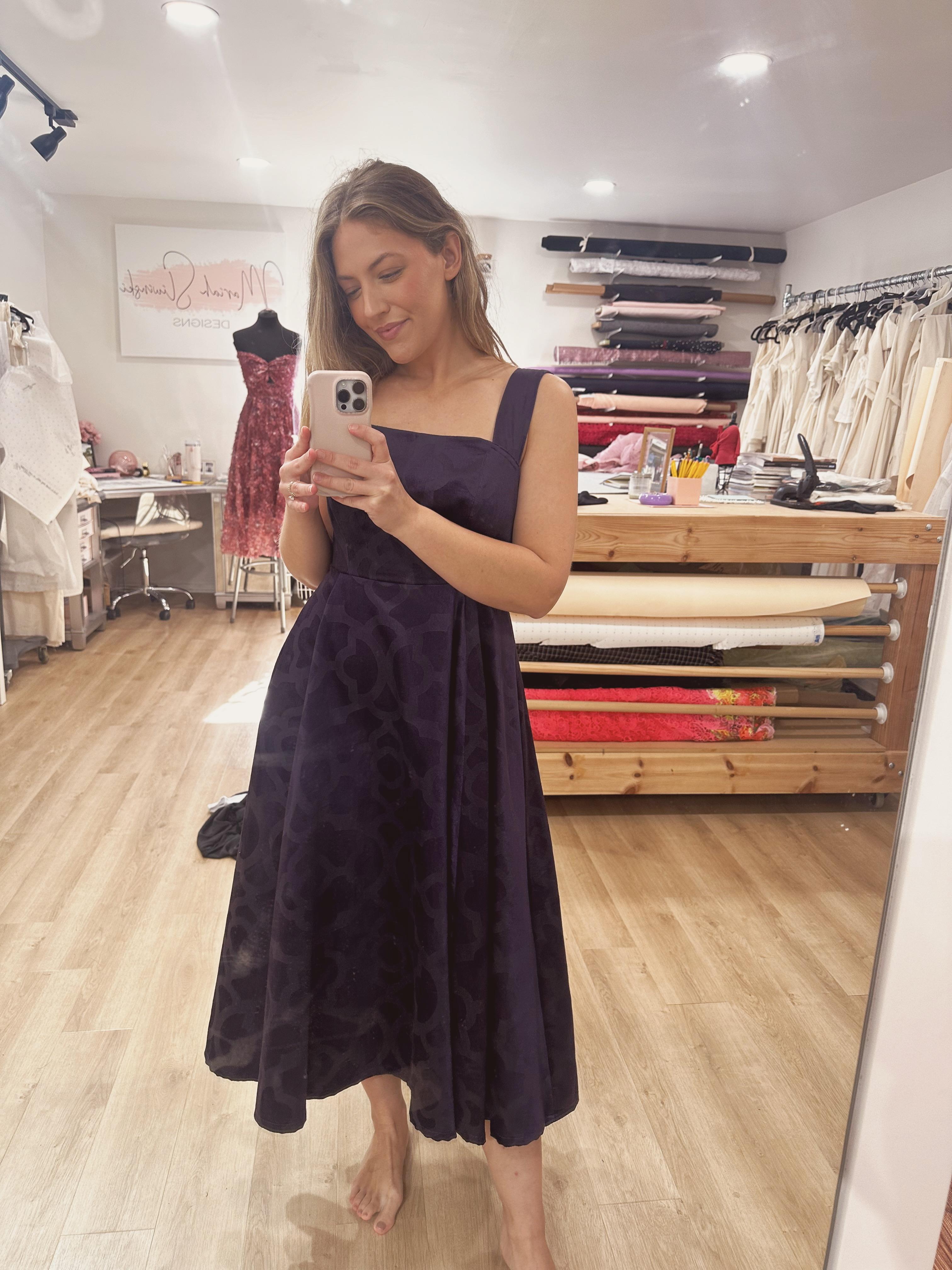 Purple Velvet Dress — photo 2 of 2
