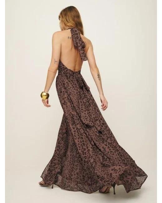 Animal Print Halter Dress — photo 2 of 5