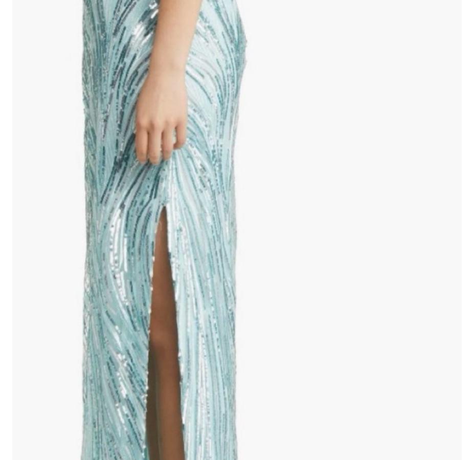 Sequin gown Aqua  — photo 4 of 4