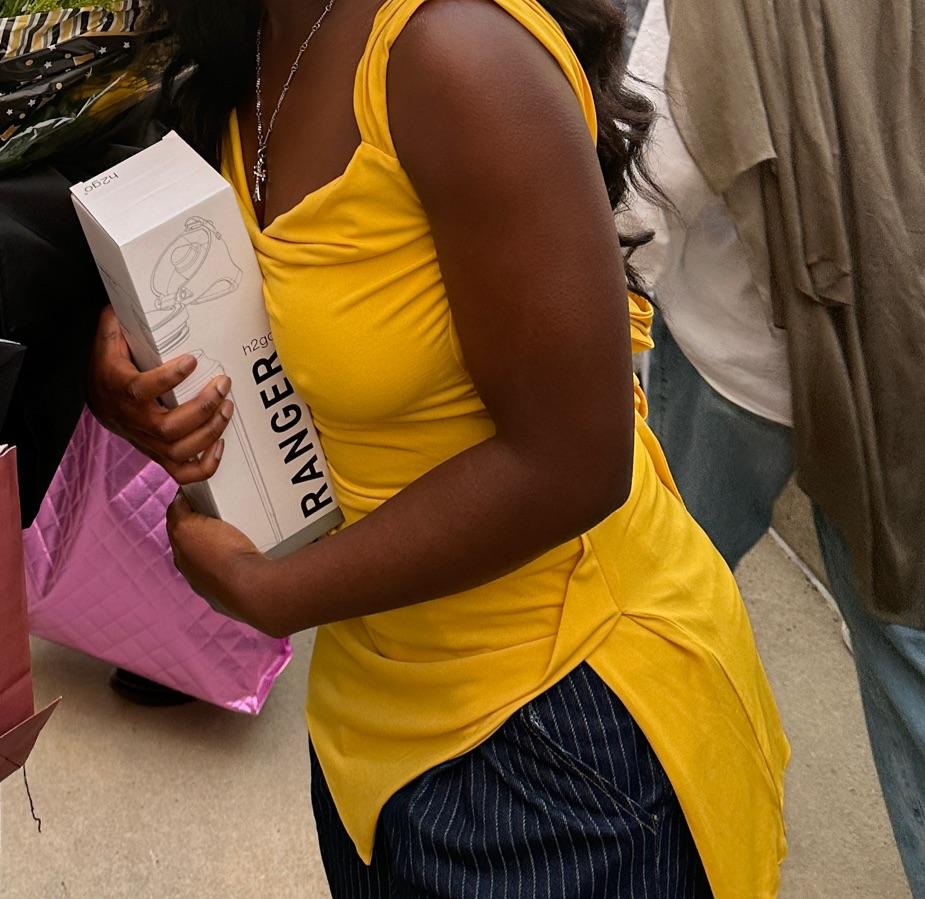 Yellow Mini Dress/top — photo 3 of 3