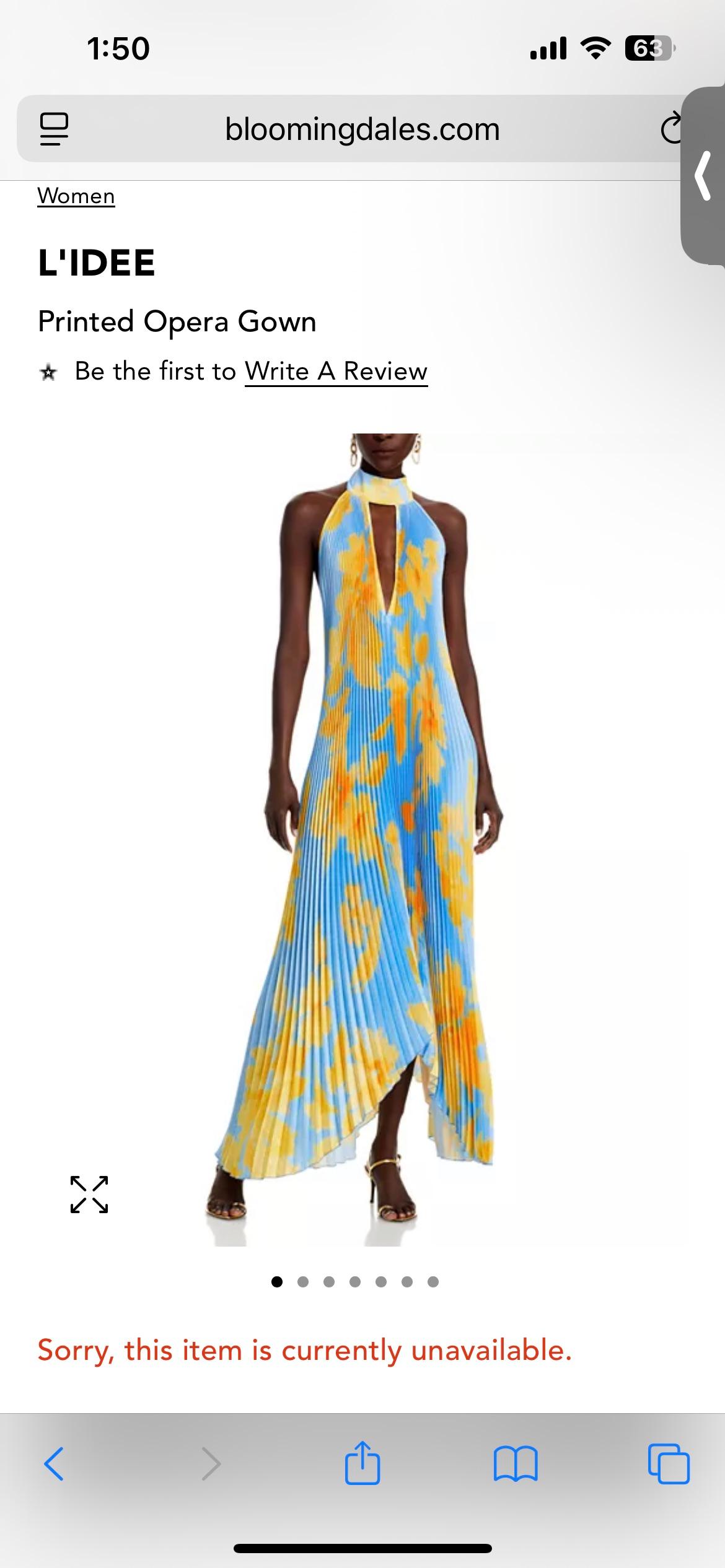 L’Idée Printed Opera Dress — photo 3 of 3