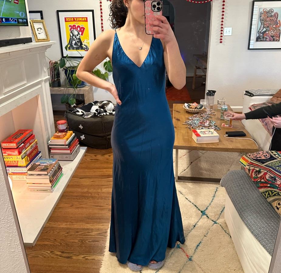 100% Silk Carla Westcott Gown — photo 3 of 3