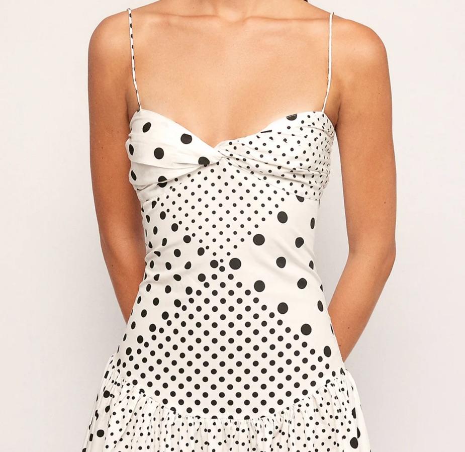 S/W/F FITTED MIDI POLKA DOT — photo 4 of 4