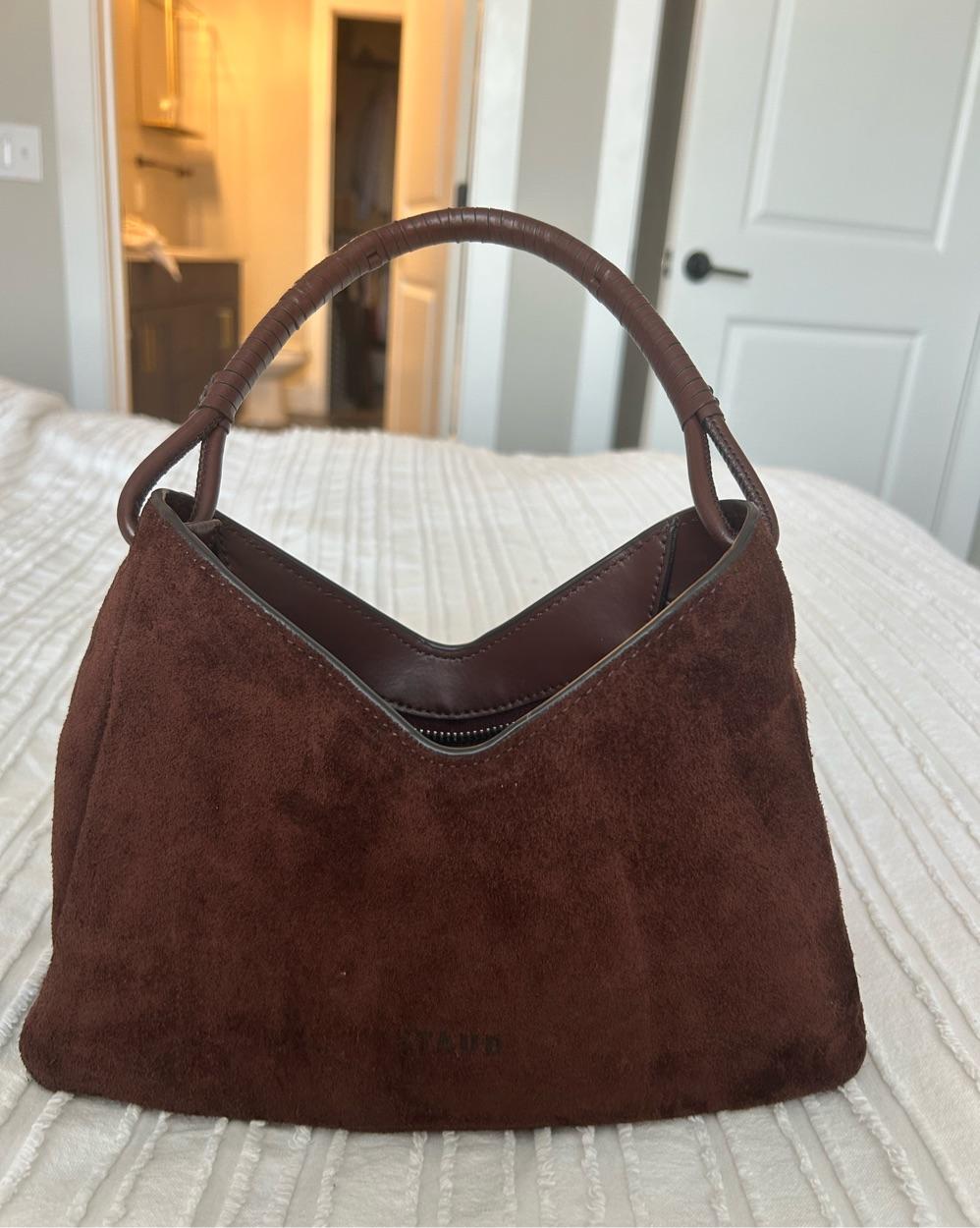Staud chocolate suede bag 