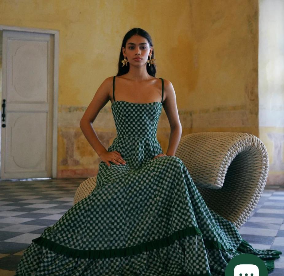 Checkmate Green Couper dress  — photo 4 of 4