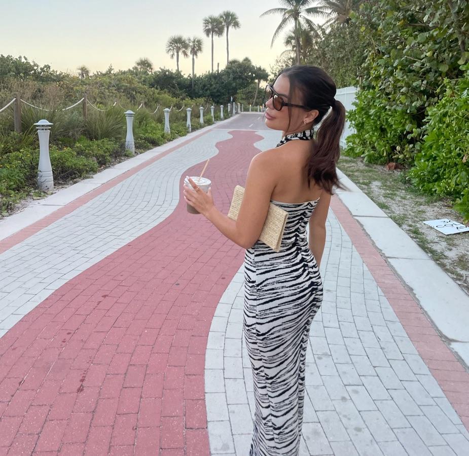 NA-KD maxi zebra print dress  — photo 3 of 4