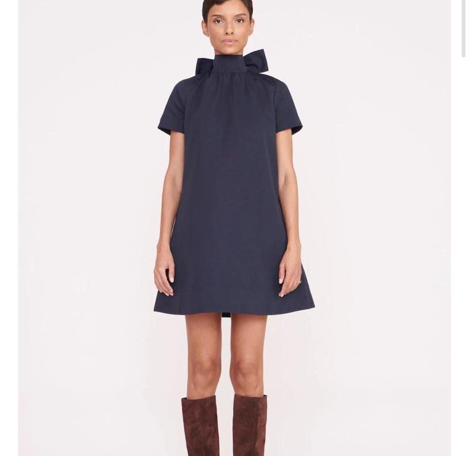 STAUD Mini Ilana Navy Dress — photo 1 of 2