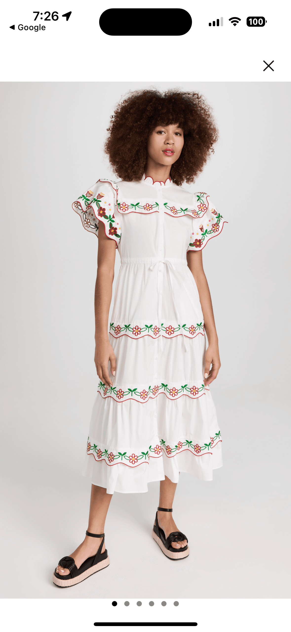 Celia B Floral Tiered Midi Dress — photo 2 of 3