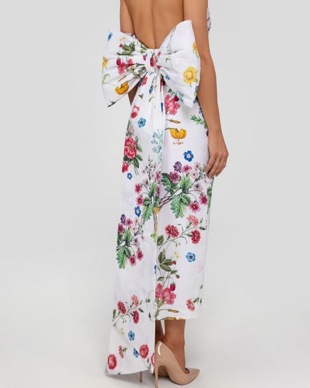Alexia Maria Floral Strapless Dress — photo 2 of 2