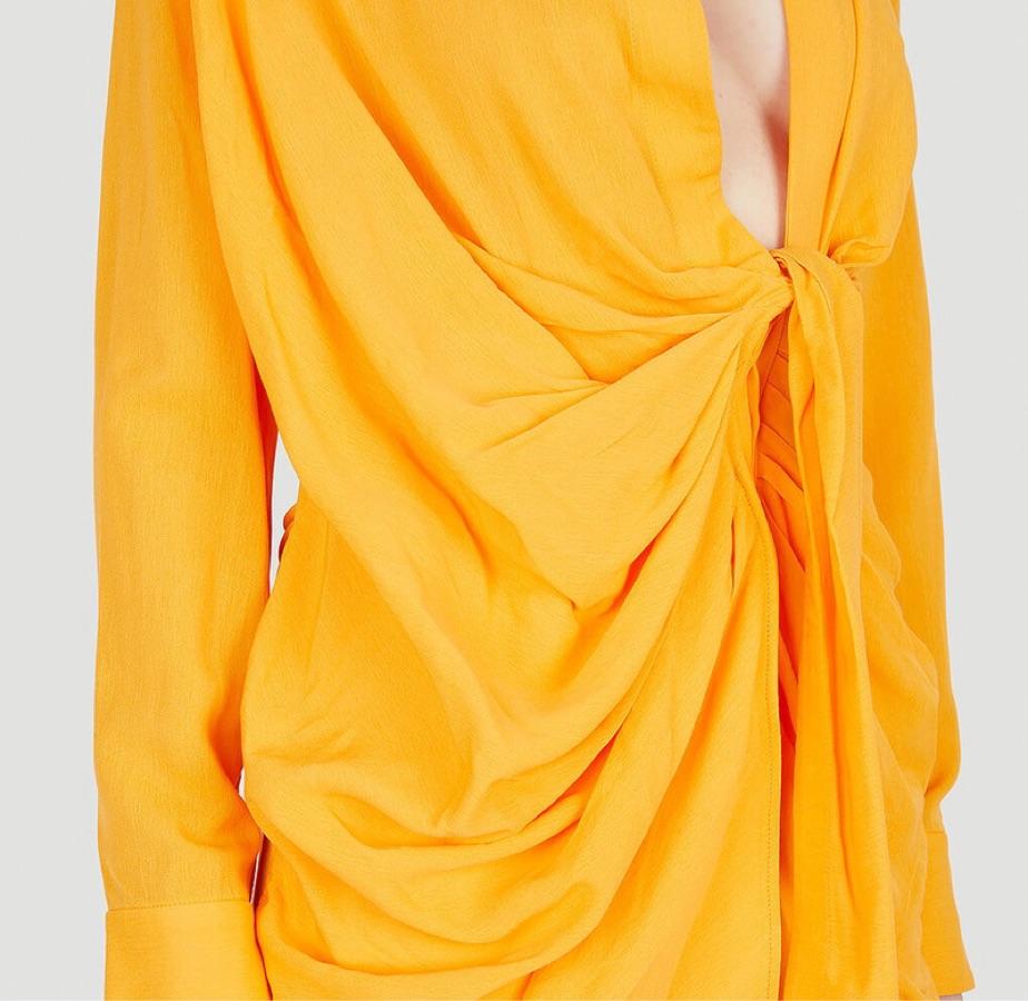 Jacquemus la robe Bahia in orange  — photo 2 of 3