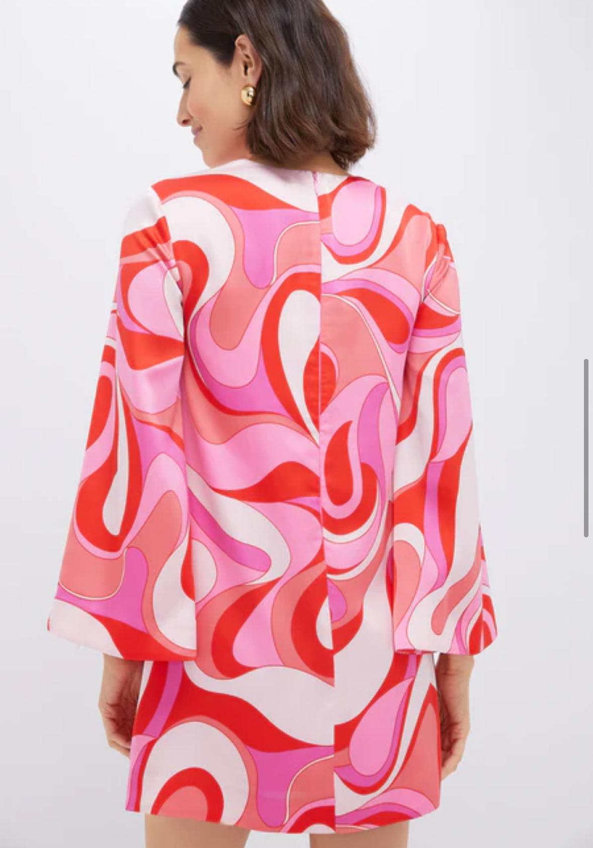 Pink Mod Geo Mitzi Mini Dress — photo 2 of 3