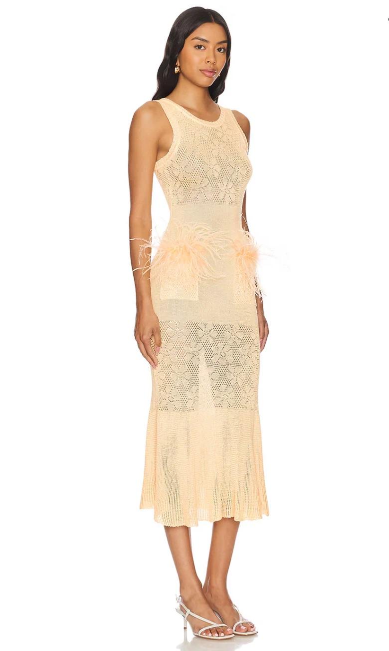Andreeva Butter Yellow Knit Dress — photo 1 of 5