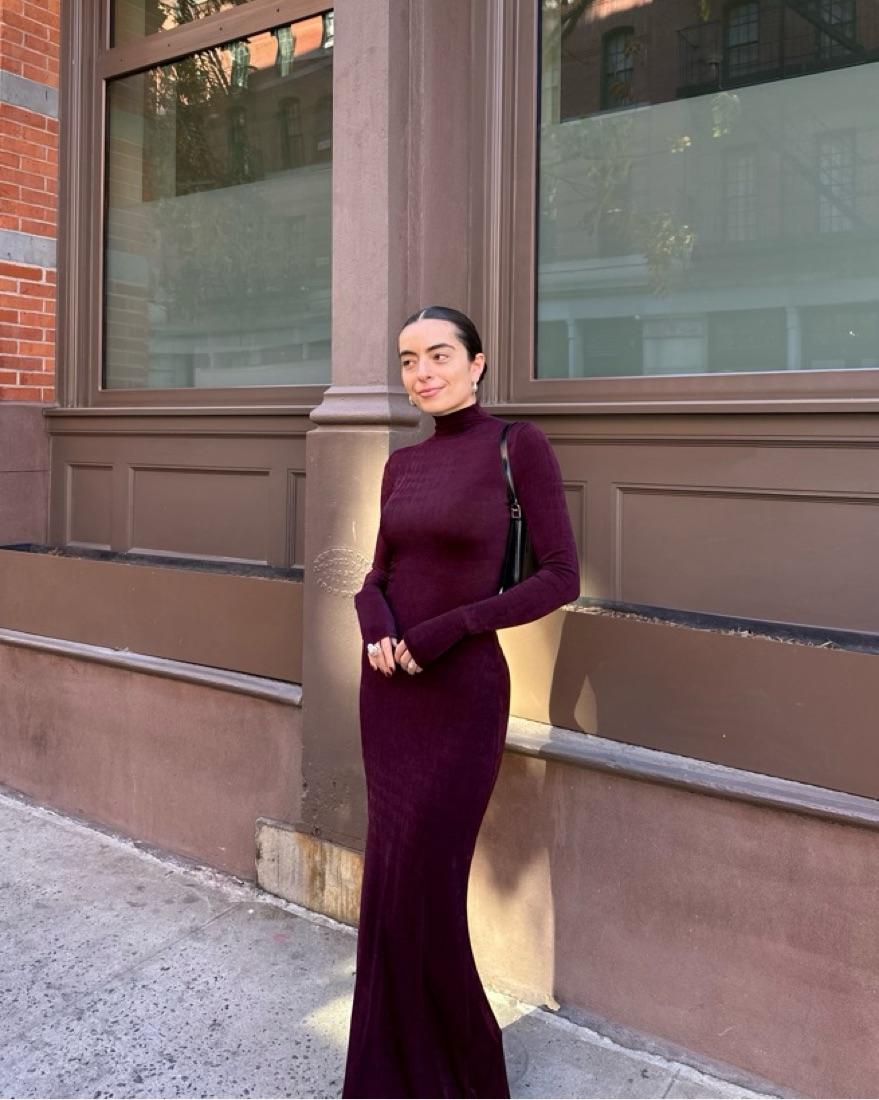SER.O.YA Burgundy Gown — photo 1 of 3