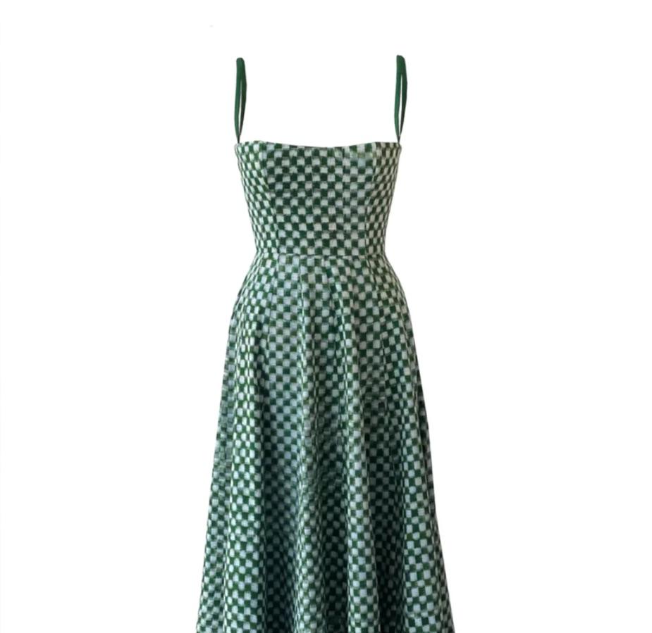 Checkmate Green Couper dress  — photo 3 of 4