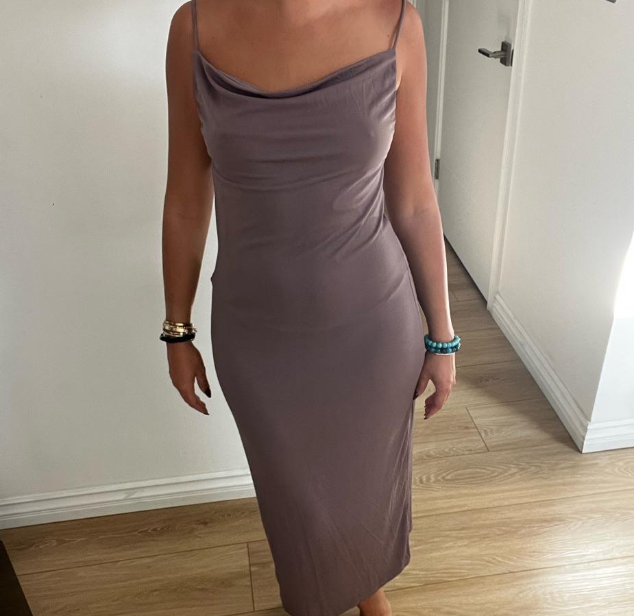 Zara Draped Midi Dress — photo 2 of 4