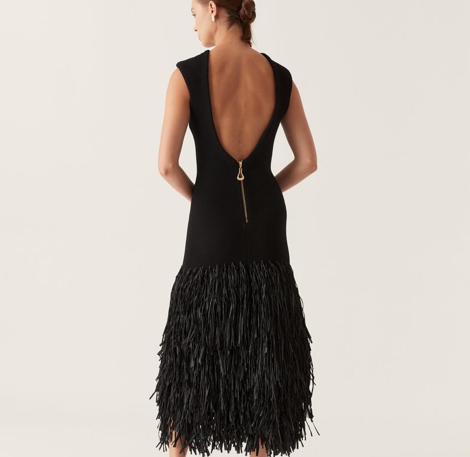 Rushes Raffia Knit Midi Dress — photo 3 of 3