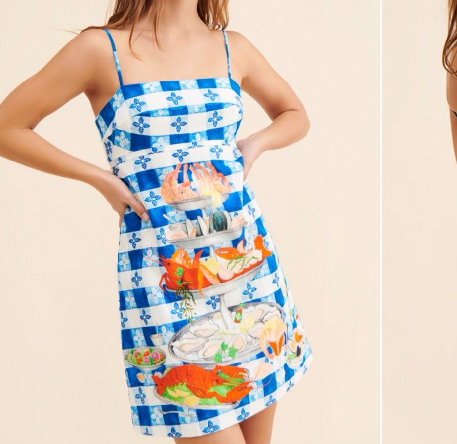 Seafood tower mini dress — photo 3 of 4