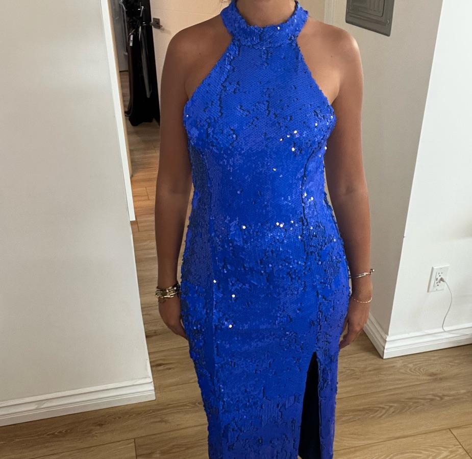 Zara Fitted Sequin Dress — photo 3 of 4