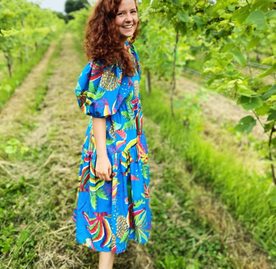 Blue Banana Midi Dress by FARM RIO — photo 2 of 4