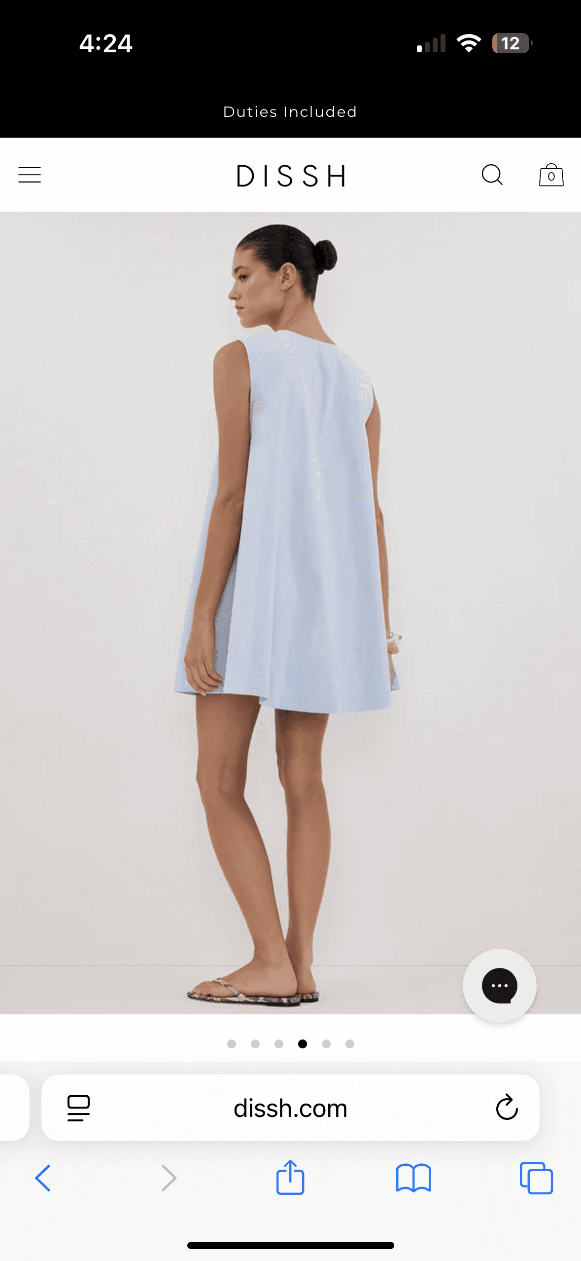 GABBY CORNFLOWER COTTON MINI — photo 3 of 4