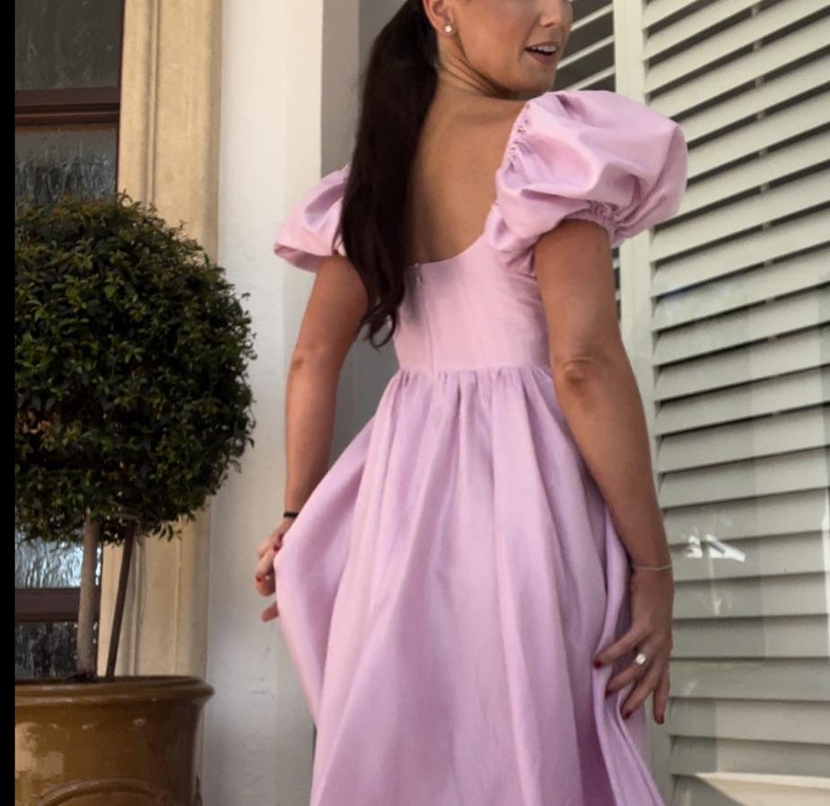 Areeza Rory silk puff sleeve dress  — photo 3 of 3