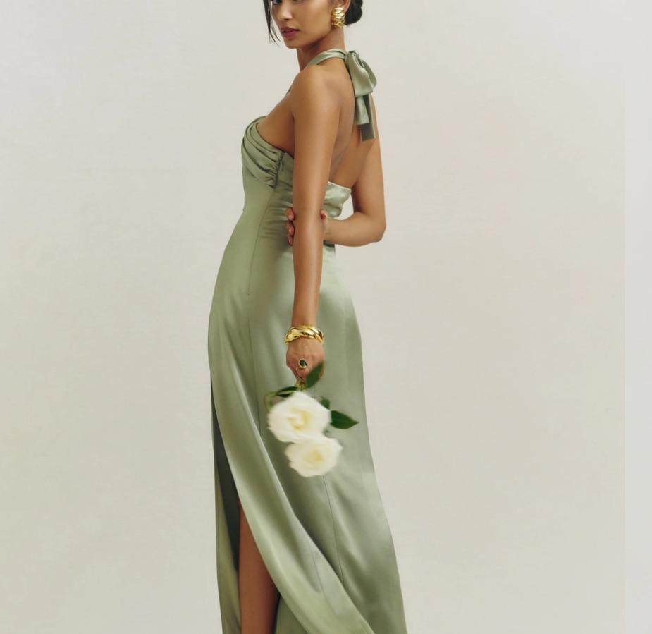 Reformation Kavi Satin Dress — photo 2 of 4