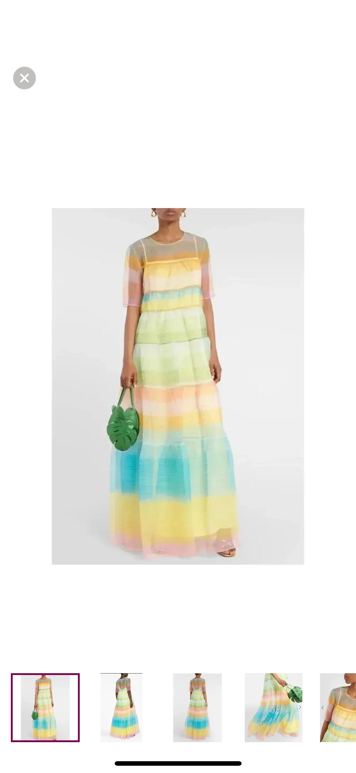 Colorful Sheer Maxi Dress — photo 2 of 3