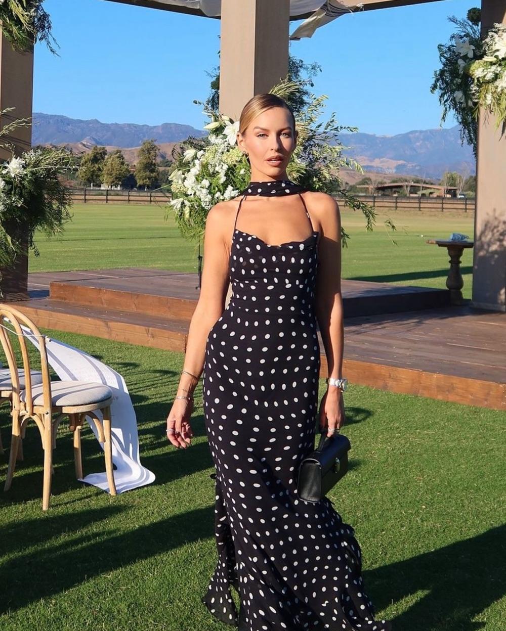 LPA Giulia Polka Dot maxi Dress — photo 3 of 4